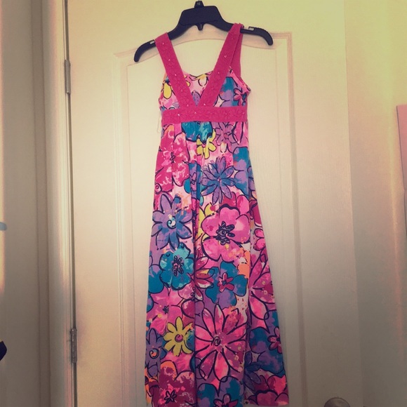 girls size 7 maxi dress